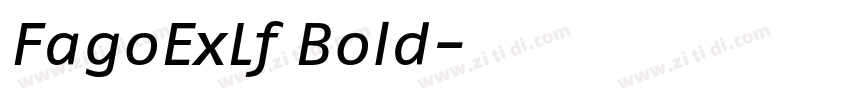 FagoExLf Bold字体转换